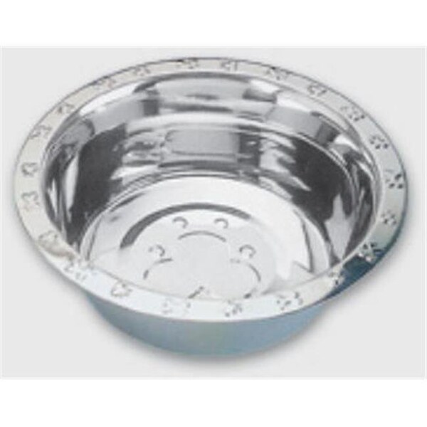 Qt Dog QT Dog SS0212 32 Ounce Embossed Rim Standard Food Bowl SS0212 - main